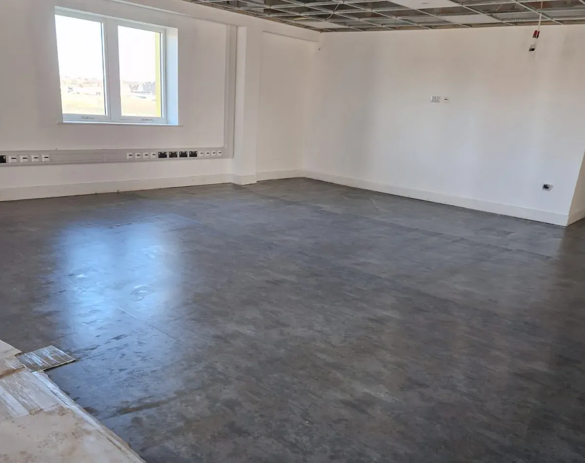 Deep industrial clean in progress at a factory or warehouse facility