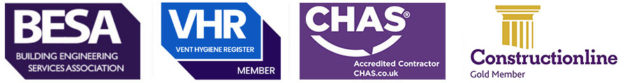 BESA - VHR - CHAS - Constructionline Logos